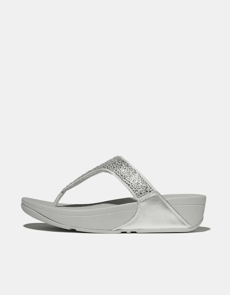 Lulu Crystal Toe-Post Sandals