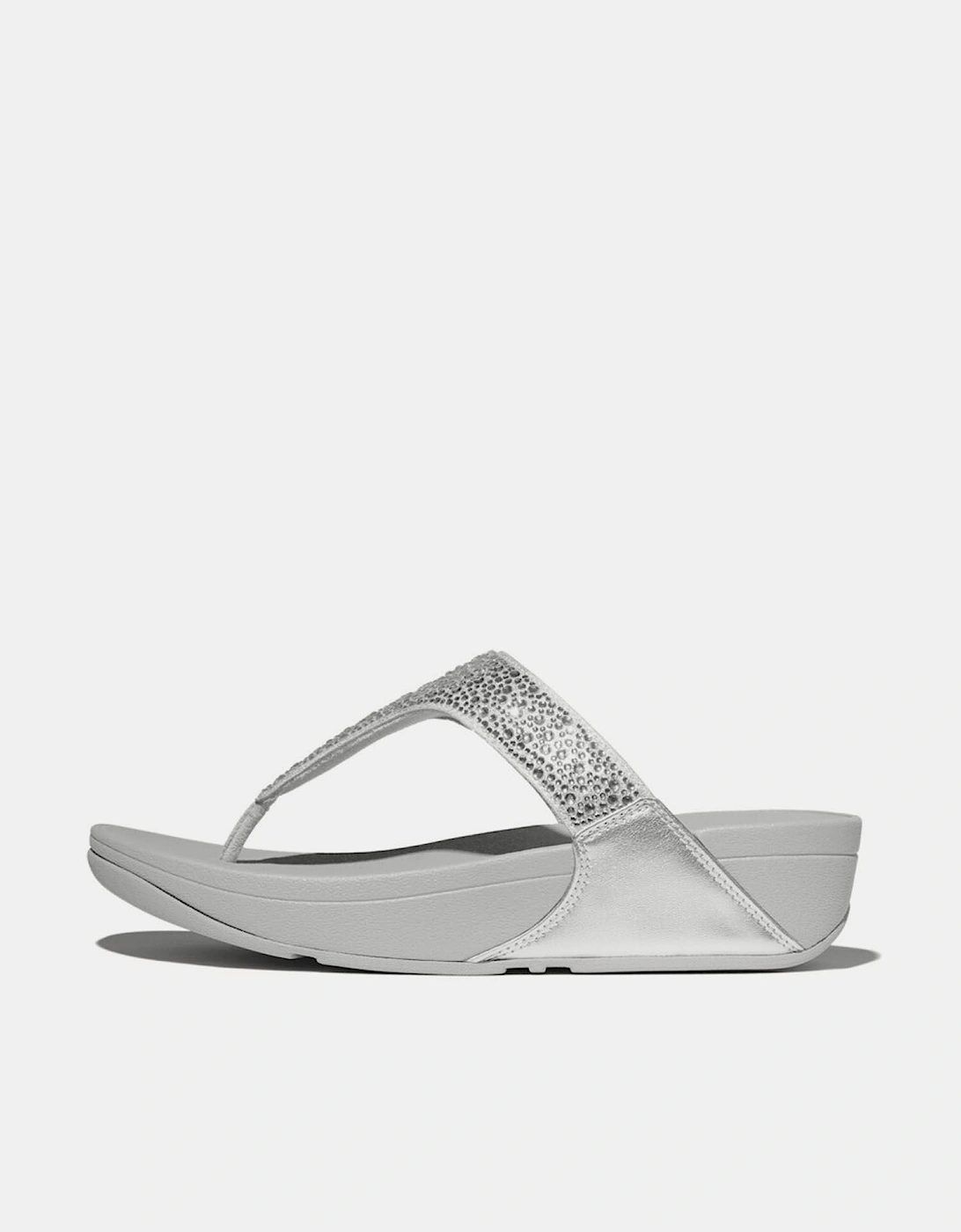 Lulu Crystal Toe-Post Sandals, 6 of 5