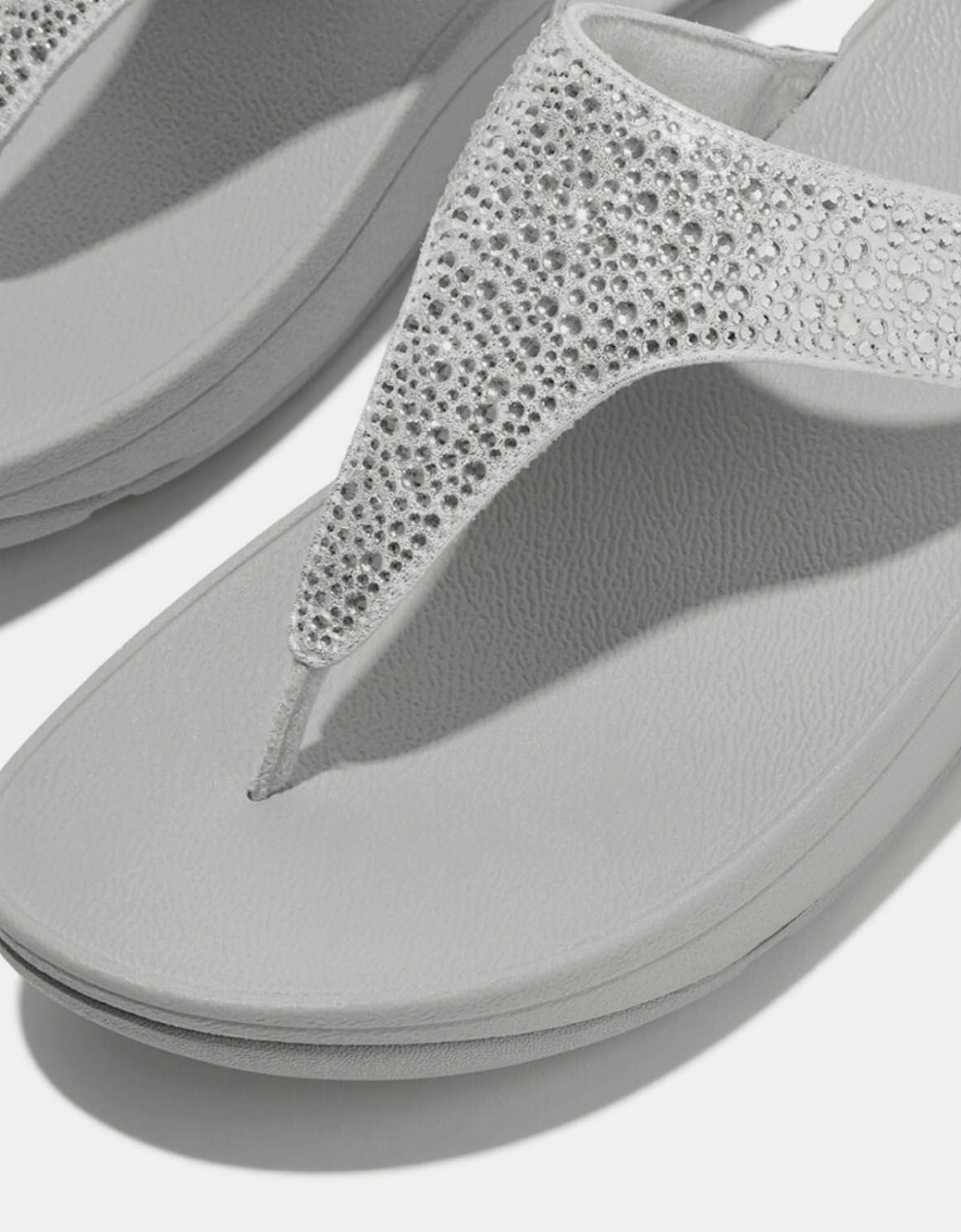 Lulu Crystal Toe-Post Sandals