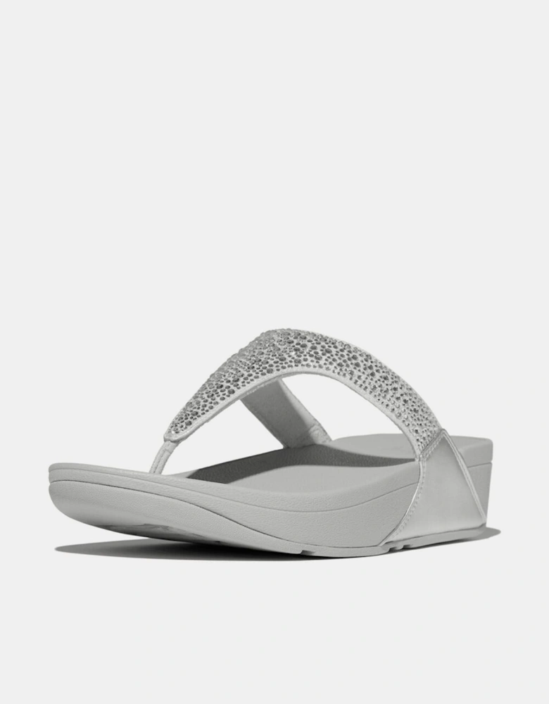 Lulu Crystal Toe-Post Sandals