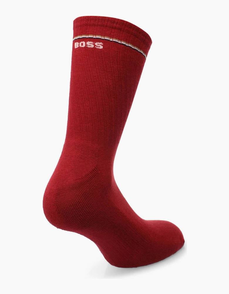 2 Pack of Quarter Length Socks with Logo Details