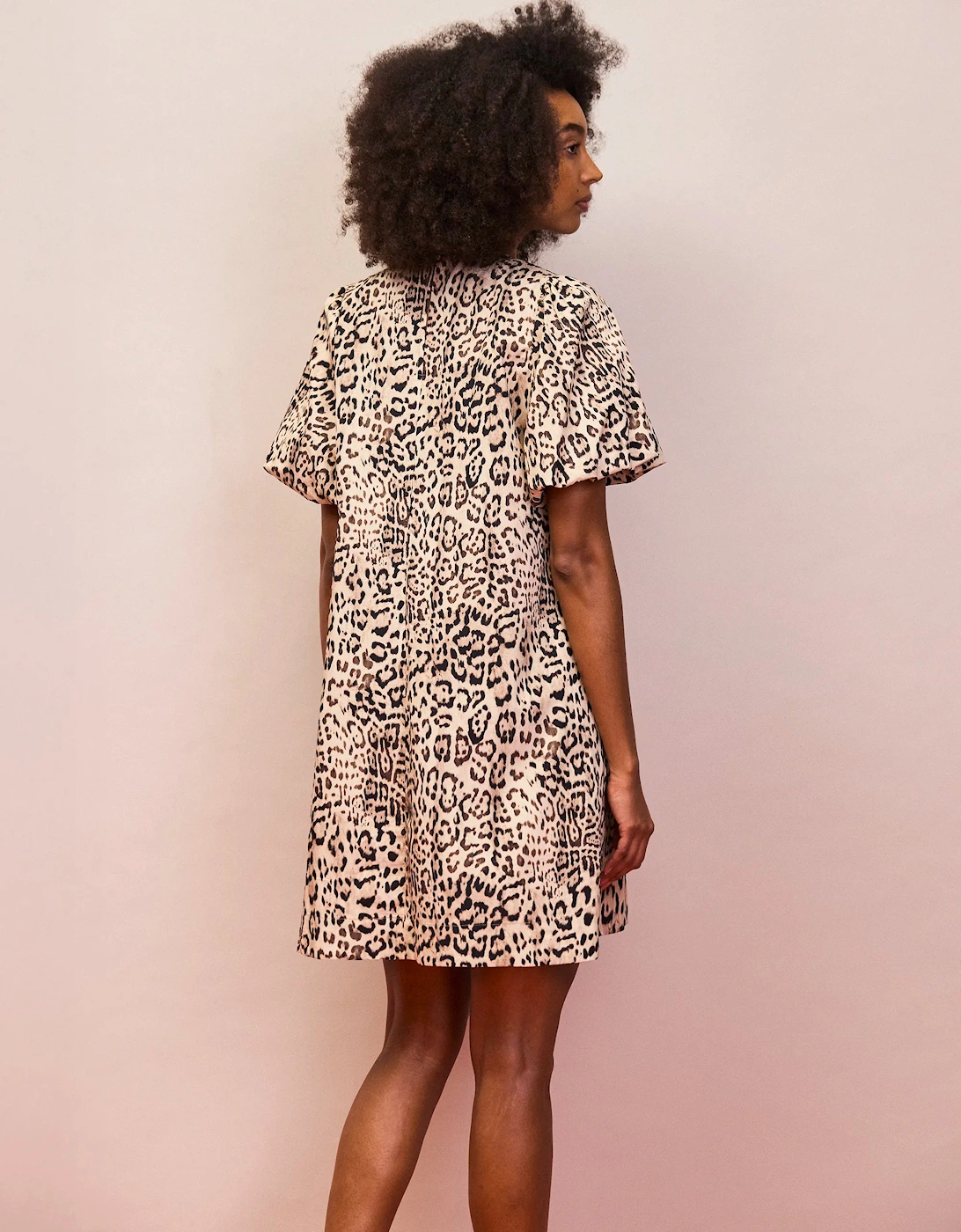 Petite Leopard Print Pocket Detail Dress