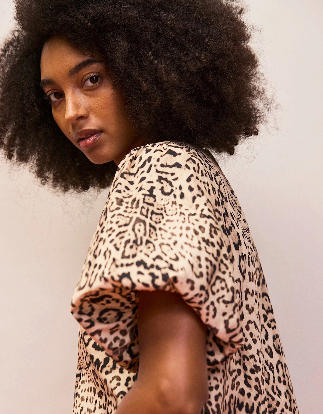 Petite Leopard Print Pocket Detail Dress