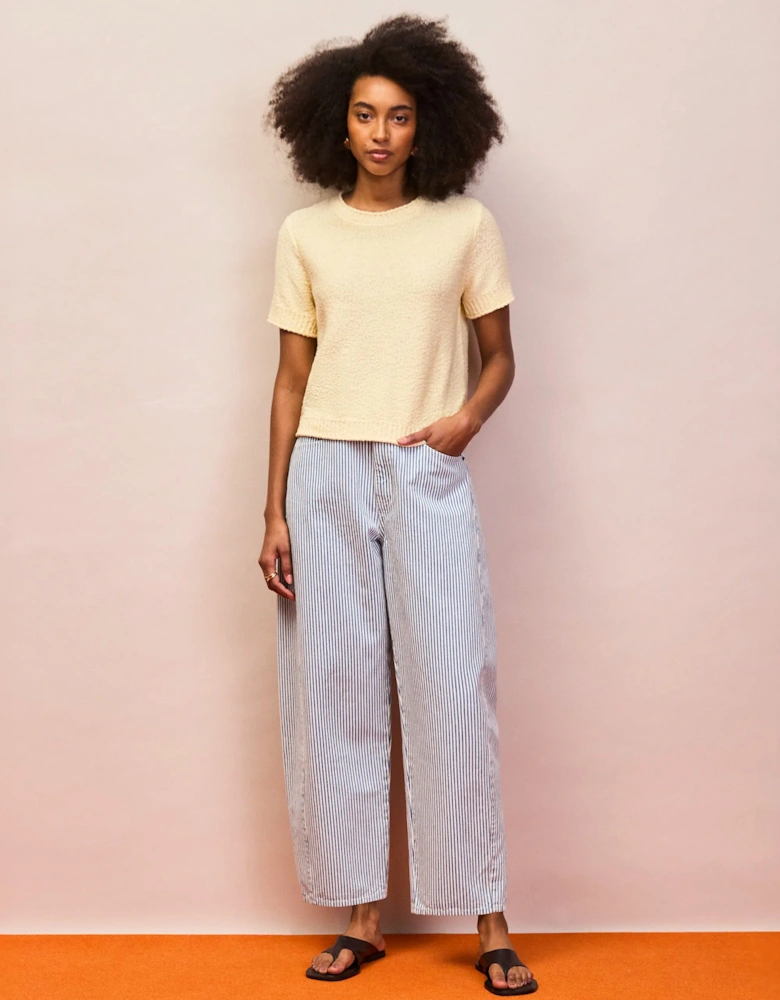 Buttermilk Textured Knit Top