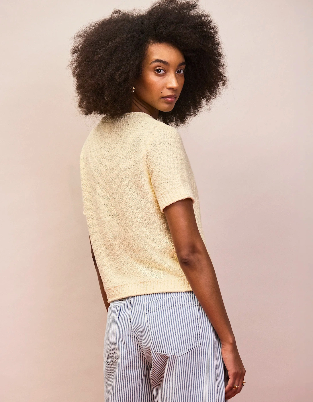 Buttermilk Textured Knit Top