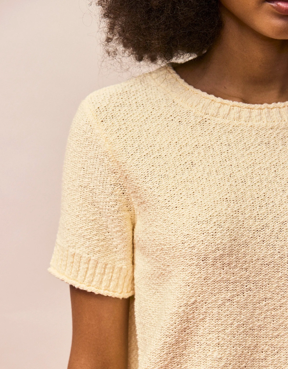 Buttermilk Textured Knit Top