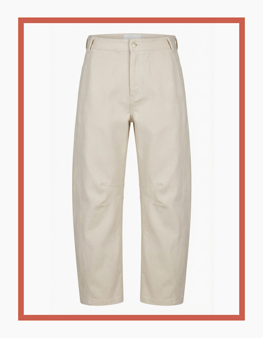 Binx Barrel Leg Trousers - Cream, 6 of 5