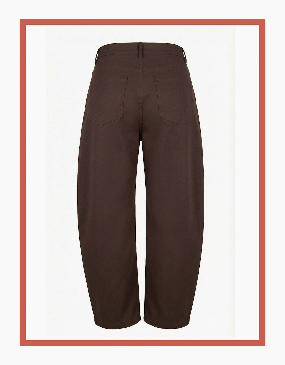 Binx Barrel Leg Trousers - Chocolate