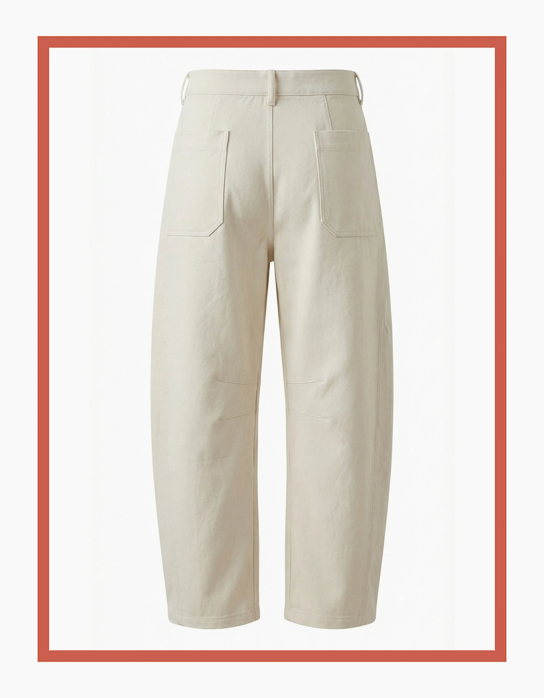 Binx Barrel Leg Trousers - Cream