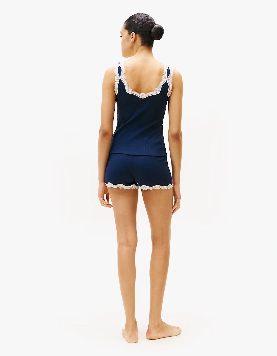 LACE CAMI SHORT PJ Womens Set Dark Night Navy