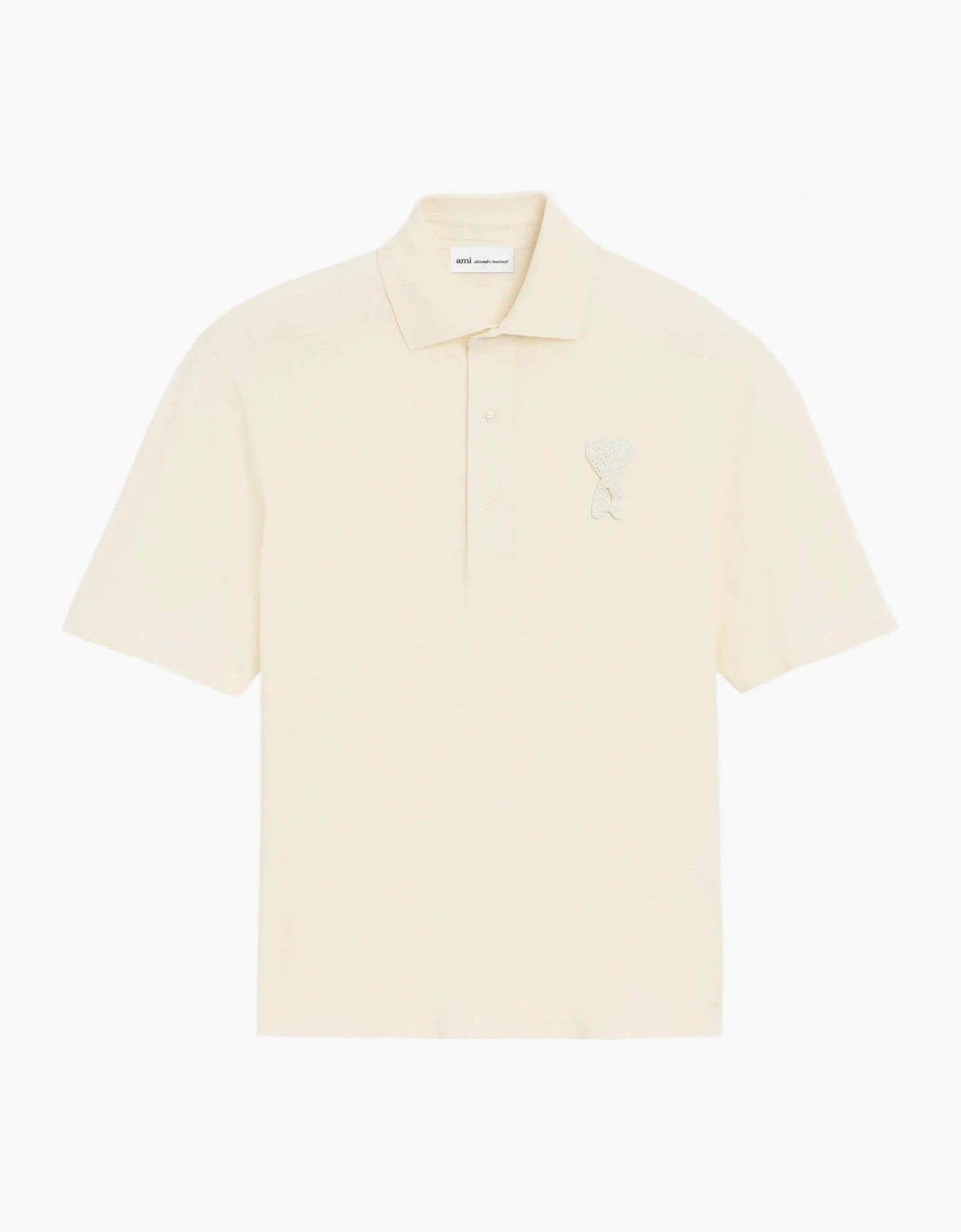 Boxy Fit Piquet Polo Cream, 6 of 5