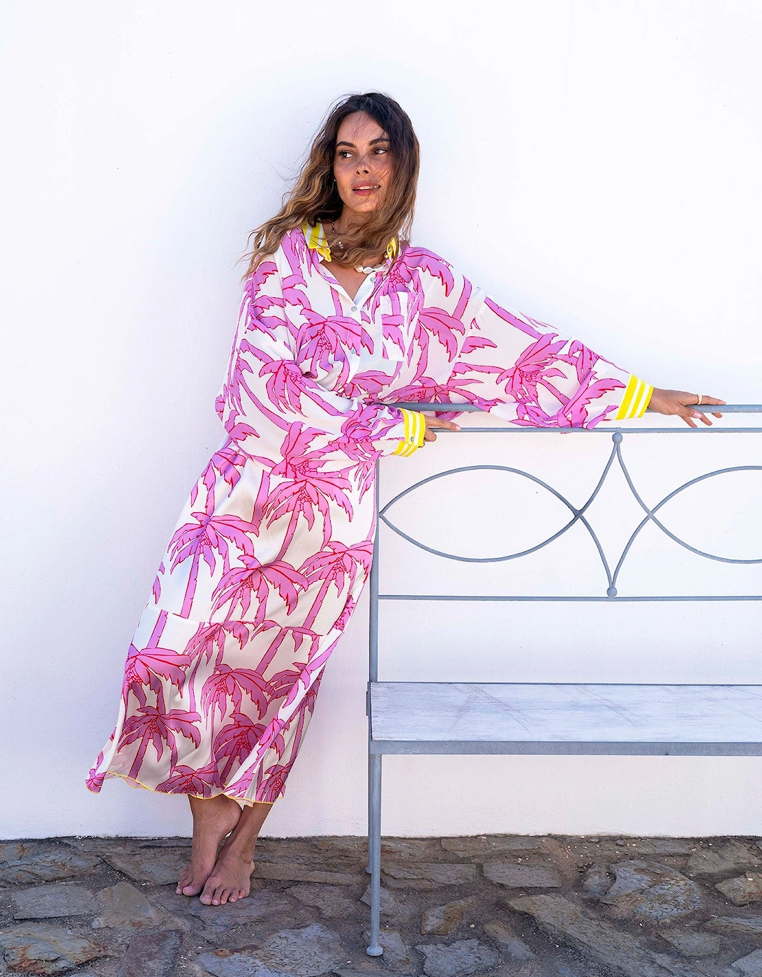 Pink palm shirt, 3 of 2