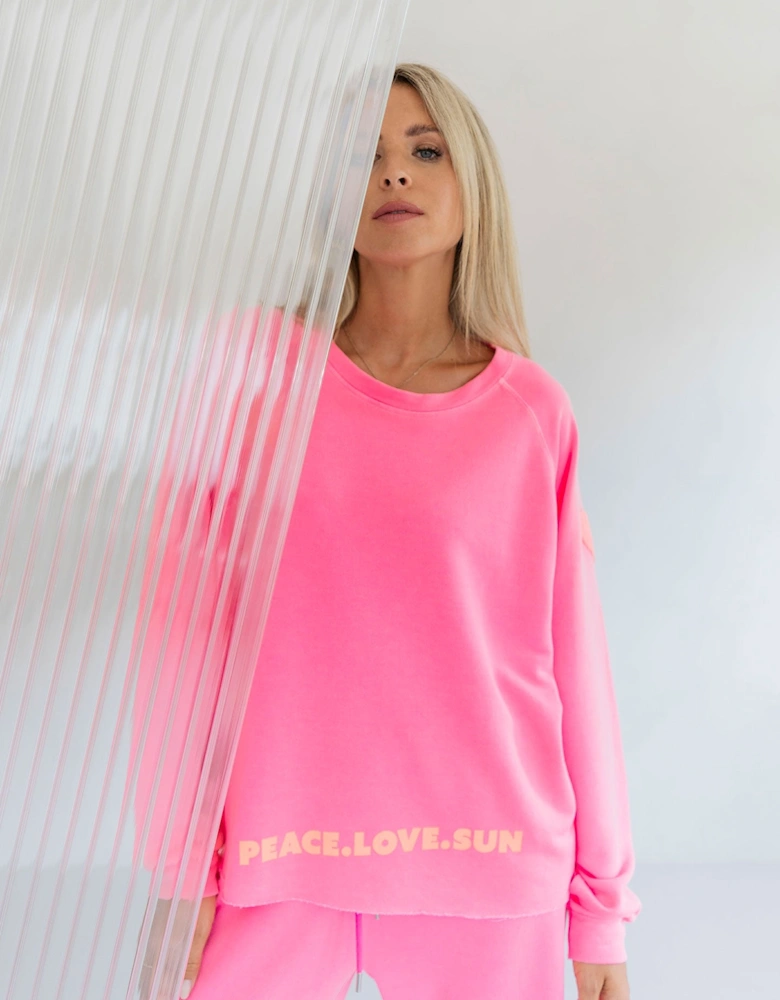 Neon pink sweatshirt