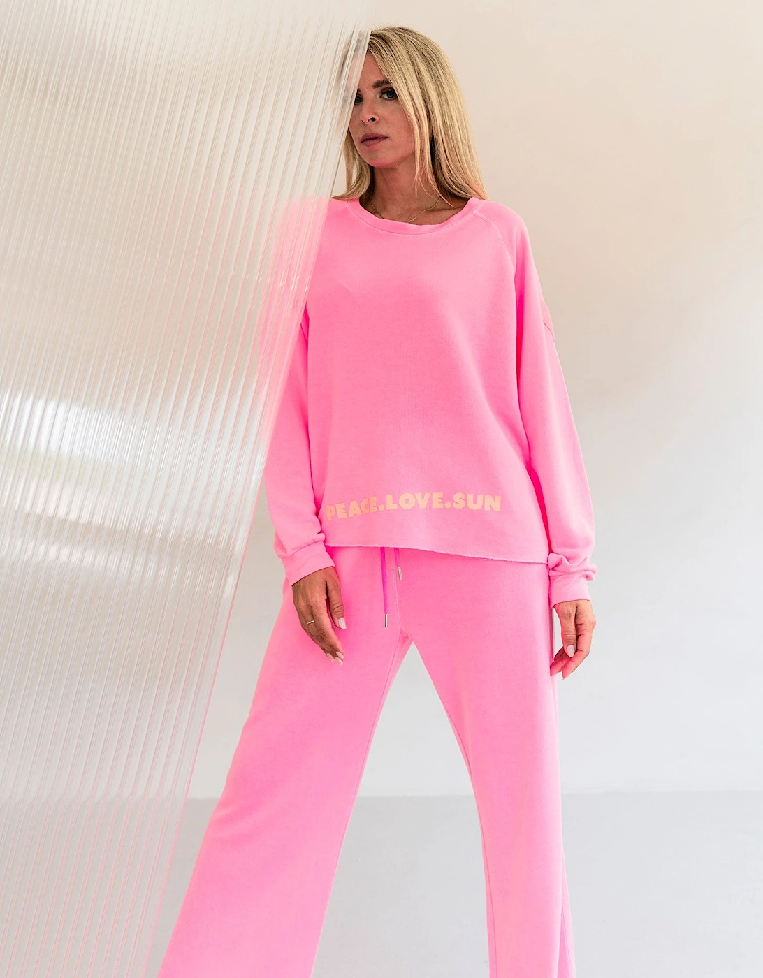 Neon pink sweatshirt