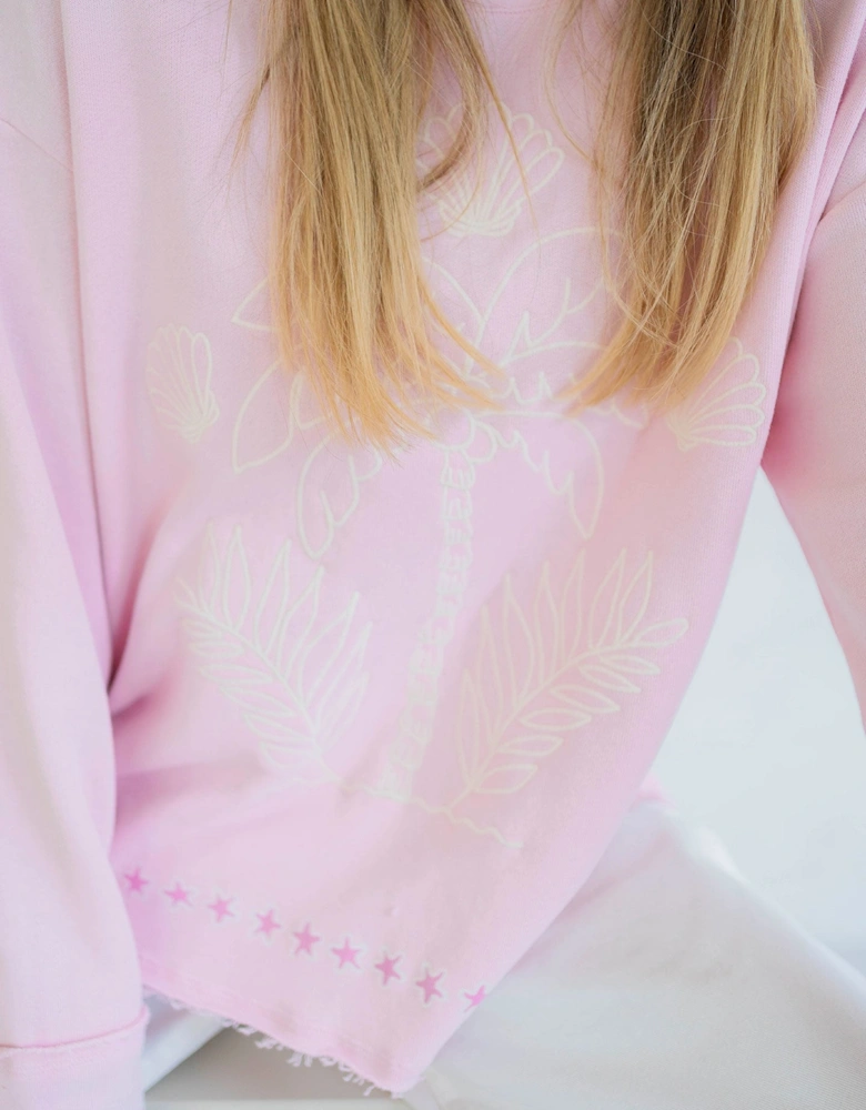 Palm tree sweatshirt