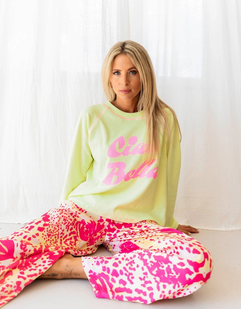 Neon leopard pants