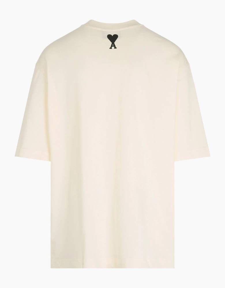 Oversized Print T-Shirt Cream