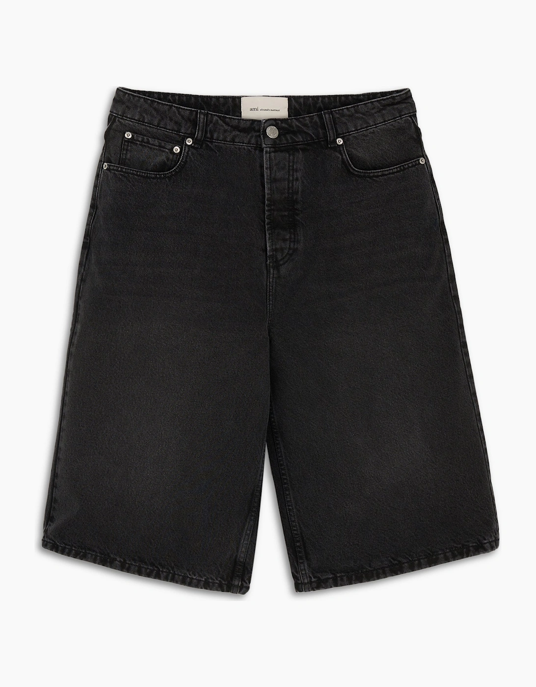 Over Fit Denim Shorts Black, 3 of 2