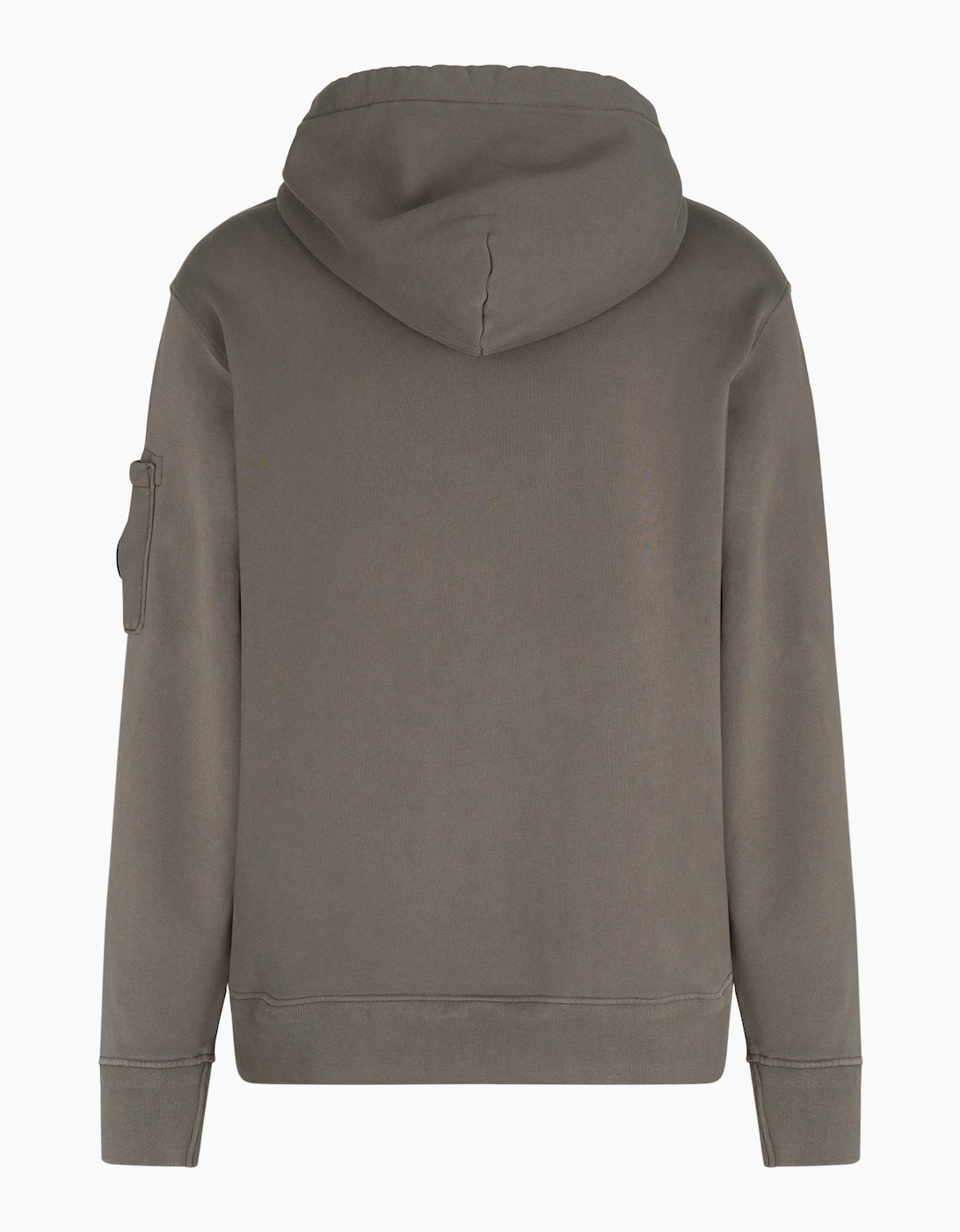 Diagonal Fleece Hoodie Grey