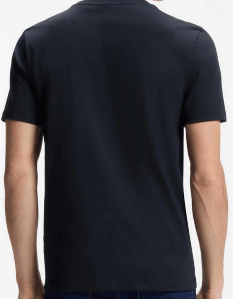 Tales Cotton Relaxed Fit Navy T-Shirt