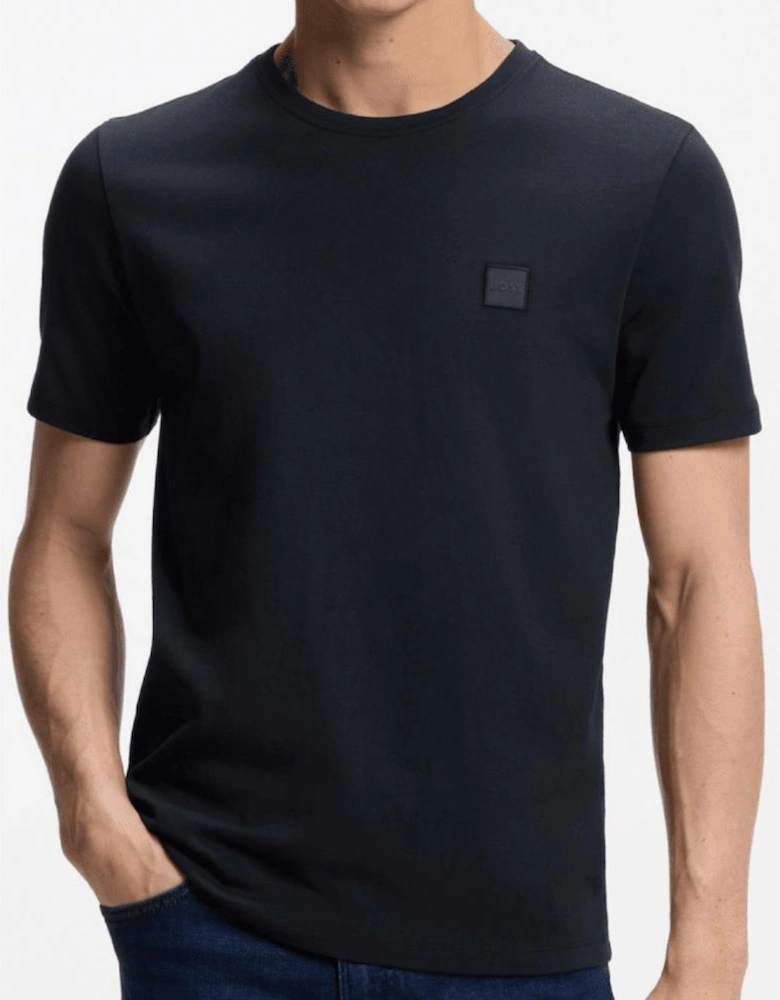Tales Cotton Relaxed Fit Navy T-Shirt