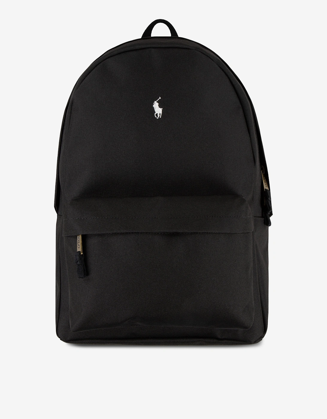 Ralph Lauren Girls Black 'S Logo Backpack In (45Cm) - Size: One Size, Kids