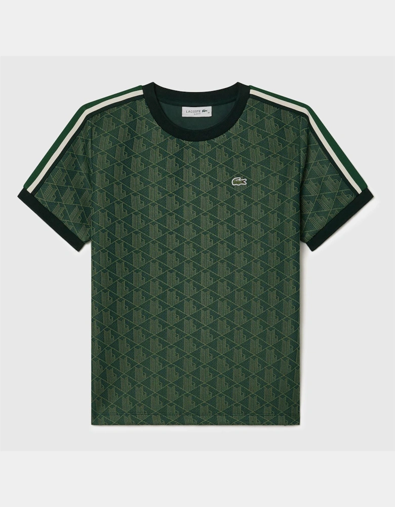 Slim-Fit Monogram Jacquard T-Shirt