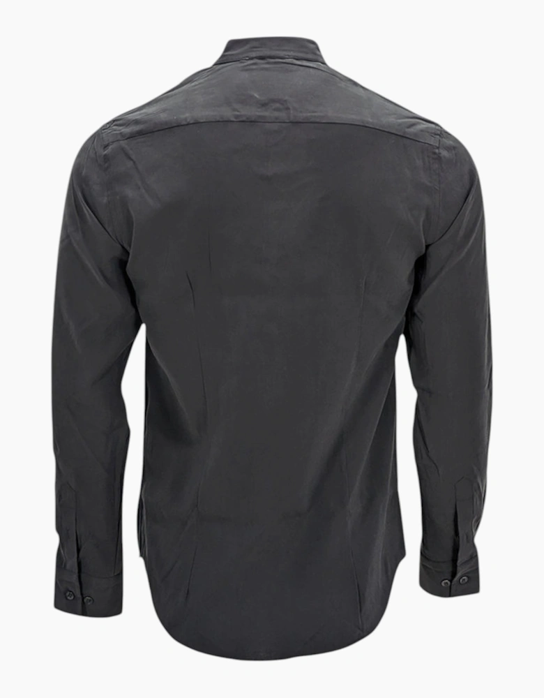 Mens Shirts Long Sleeve Casual Band Collar Linen Shirt Summer Mandarin Shirt NWT