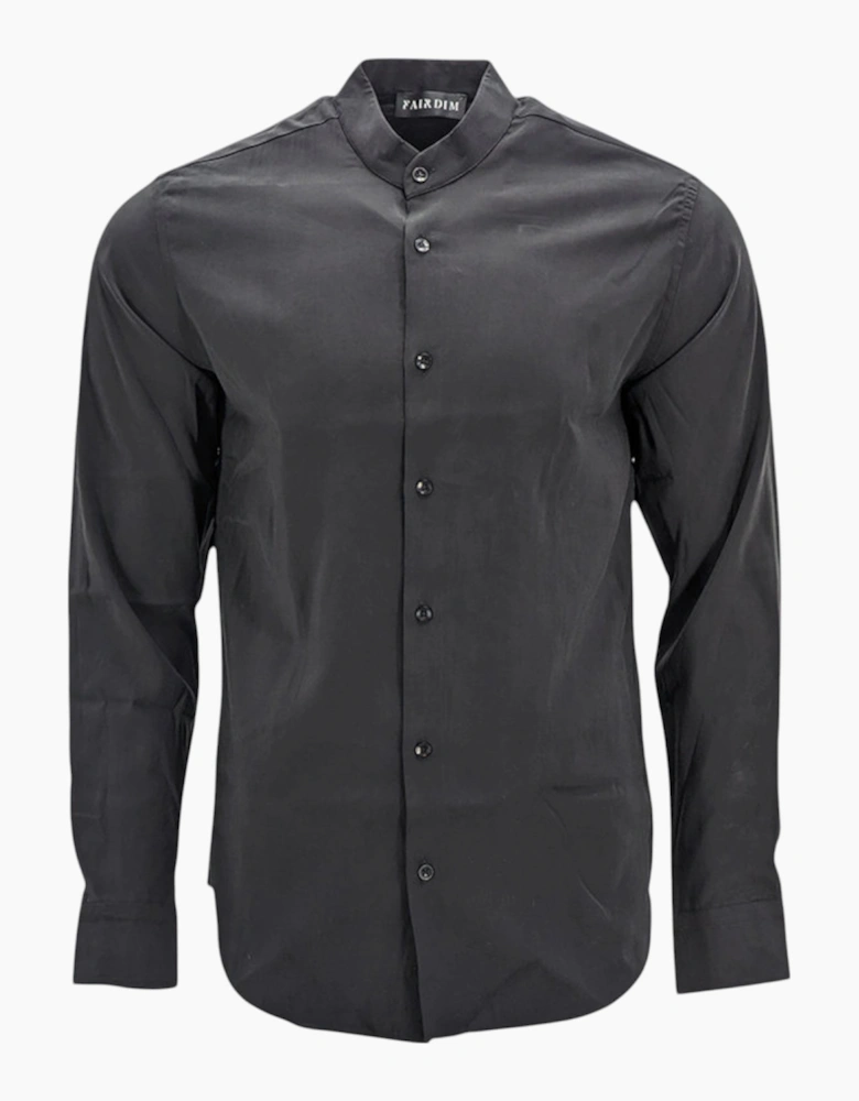 Mens Shirts Long Sleeve Casual Band Collar Linen Shirt Summer Mandarin Shirt NWT