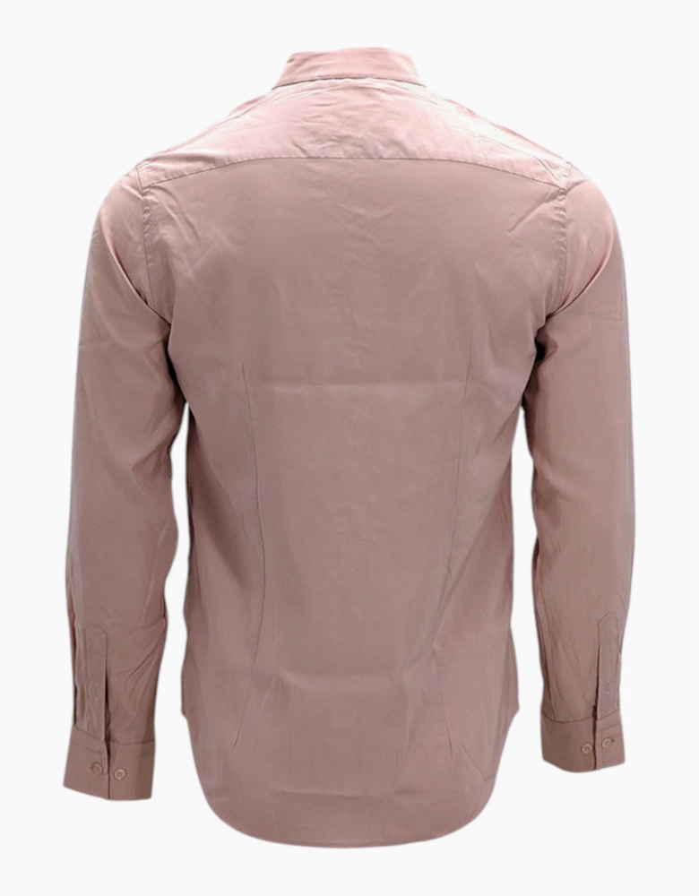 Mens Shirts Long Sleeve Casual Band Collar Linen Shirt Summer Mandarin Shirt NWT