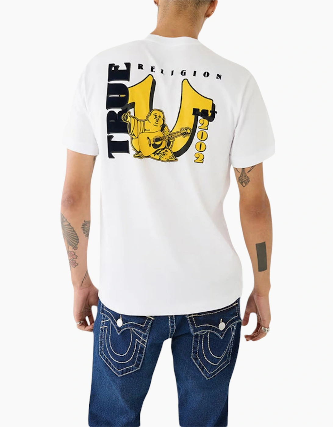 True Religion 107810 Mens T Shirts Short Sleeve Buddha Soft Summer Crew Neck Tee