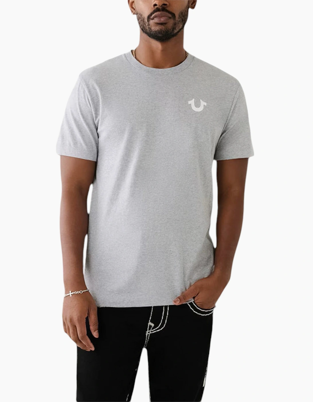 True Religion 107810 Mens T Shirts Short Sleeve Buddha Soft Summer Crew Neck Tee