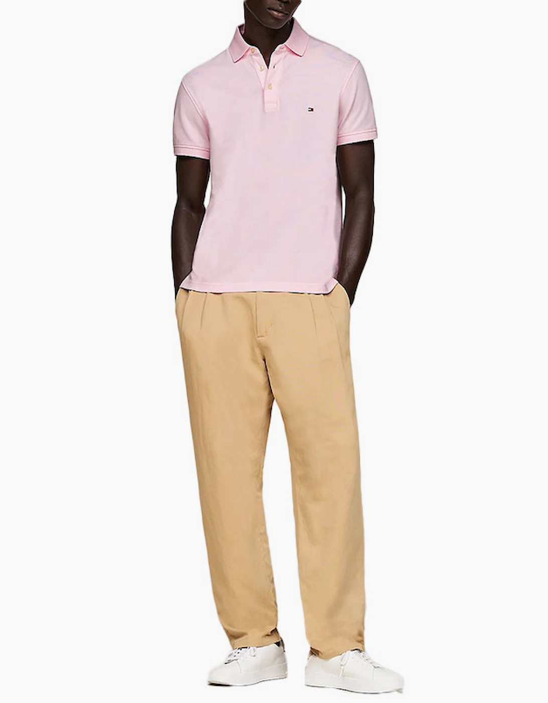 Mens Polo Shirts Core 1985 Slim Fit Polo Cotton Golf T Shirts NWT