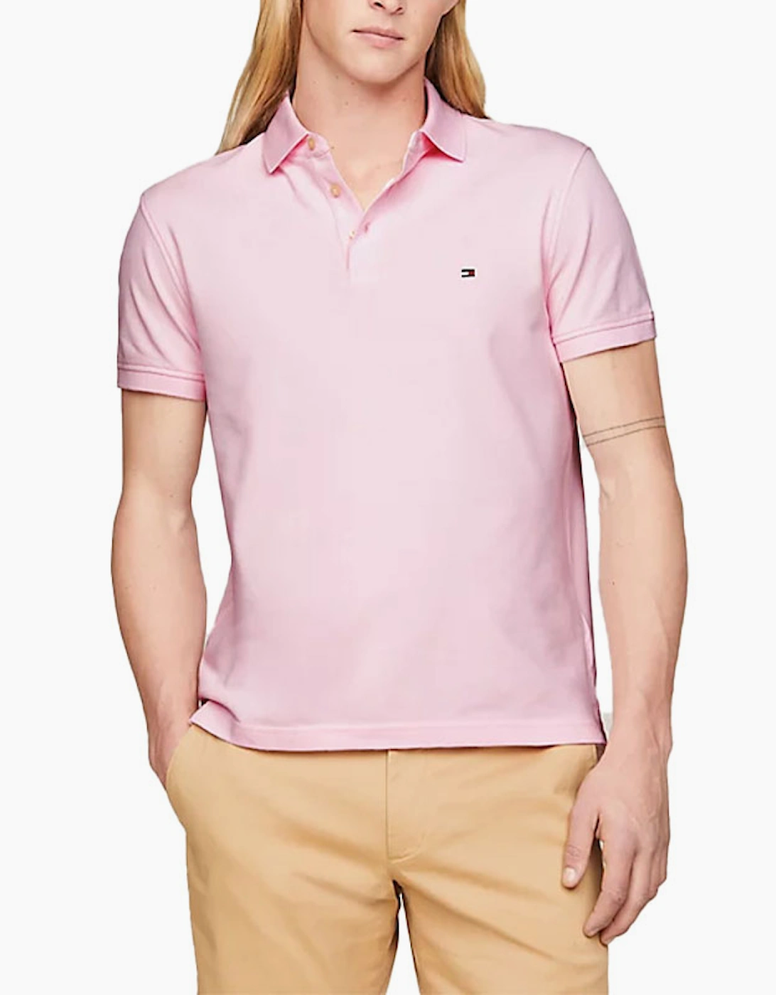 Mens Polo Shirts Core 1985 Slim Fit Polo Cotton Golf T Shirts NWT