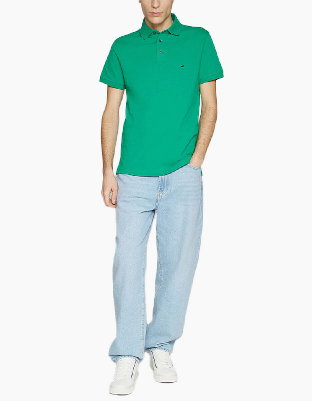 Mens Polo Shirts Core 1985 Slim Fit Polo Cotton Golf T Shirts NWT