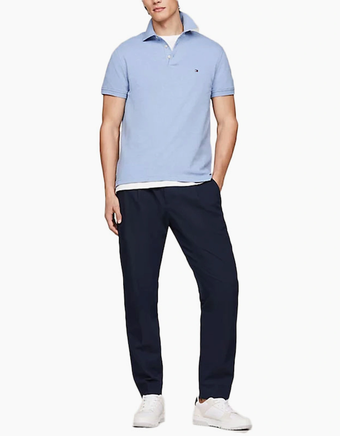 Mens Polo Shirts Core 1985 Slim Fit Polo Cotton Golf T Shirts NWT