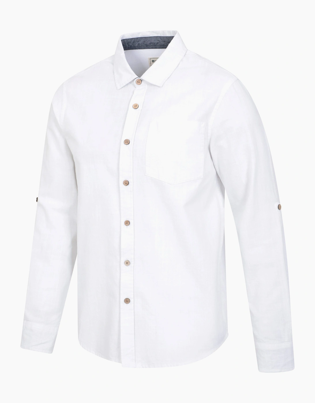 Mens Coconut Textured Long-Sleeved Shirt