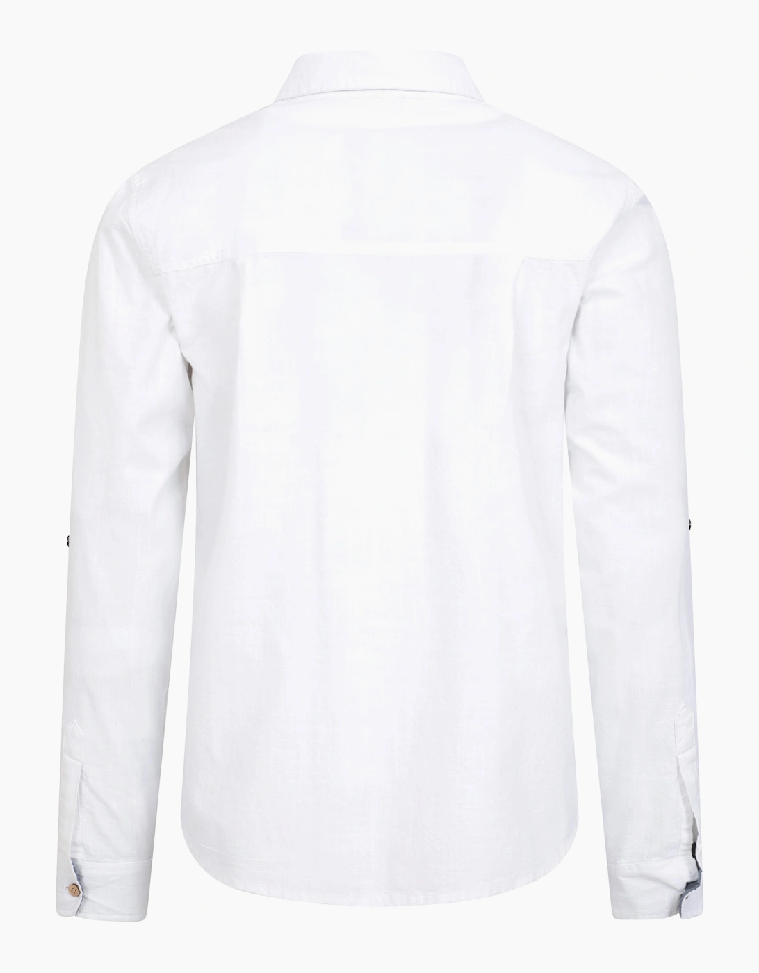 Mens Coconut Textured Long-Sleeved Shirt