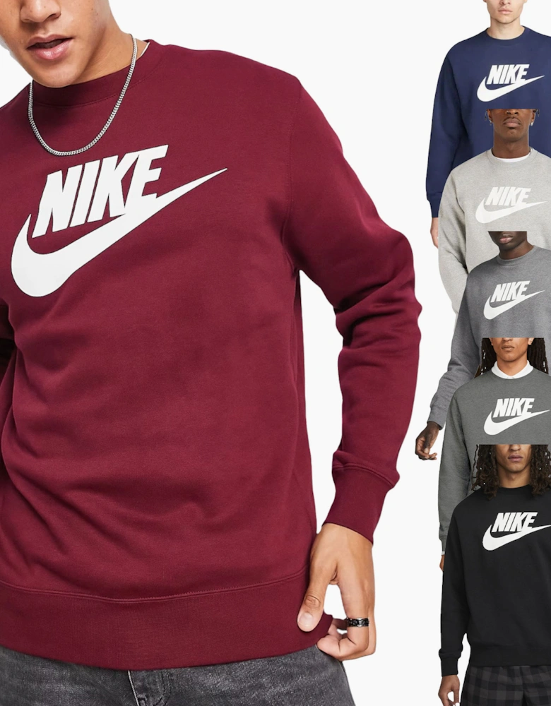 DQ4912 Mens Sweatshirt Sportswear Club Fleece Crew Neck Pullover Jumper New