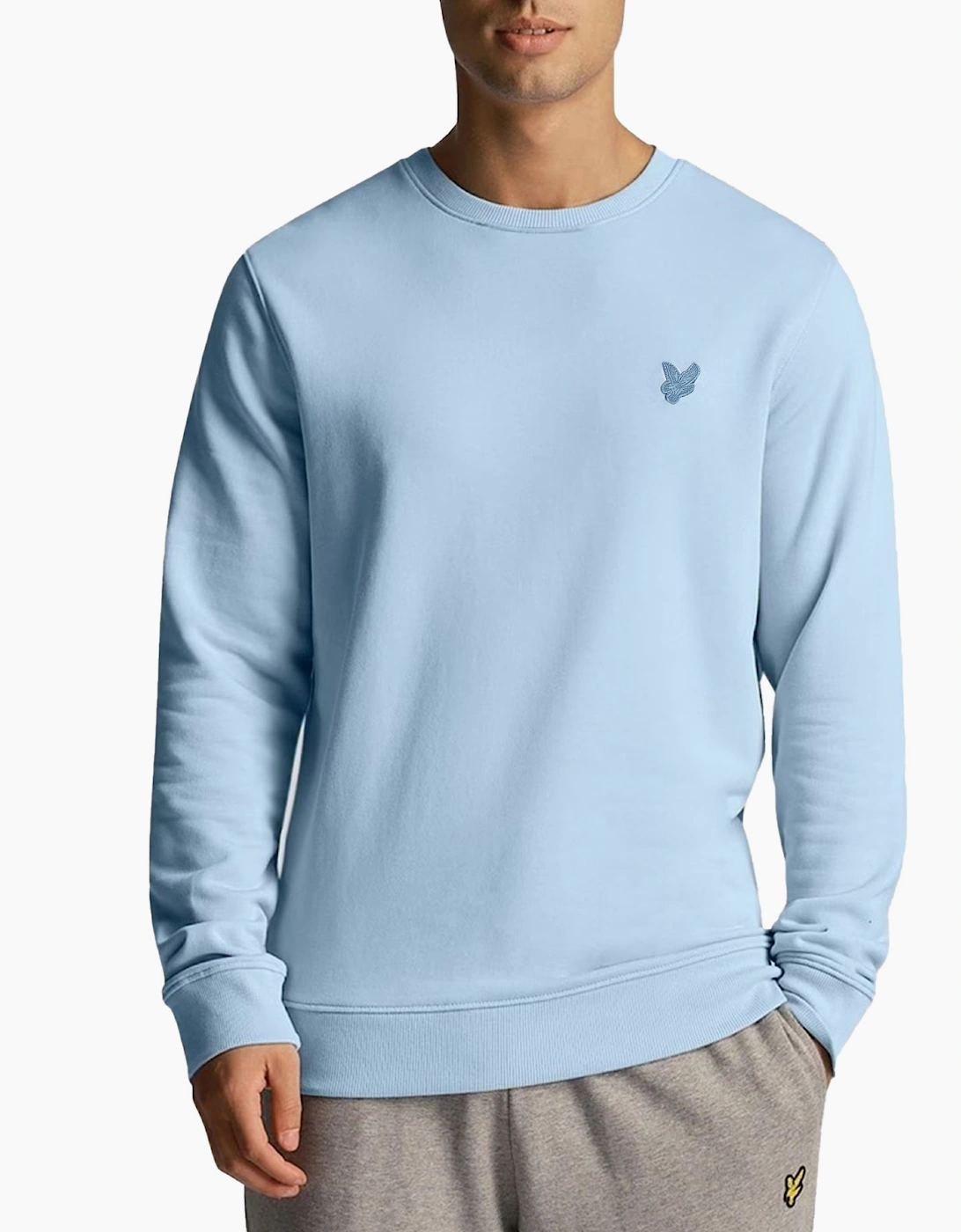 Lyle & Scott ML2255TON Tonal Eagle Mens Crew Neck Knitted Jumper Sweatshirt Top, 6 of 5