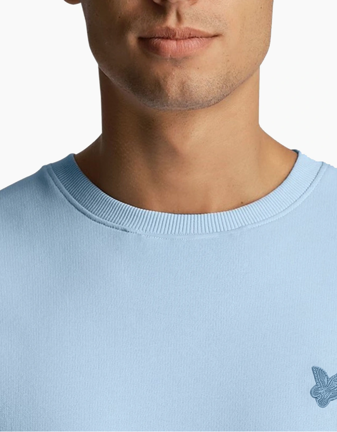 Lyle & Scott ML2255TON Tonal Eagle Mens Crew Neck Knitted Jumper Sweatshirt Top