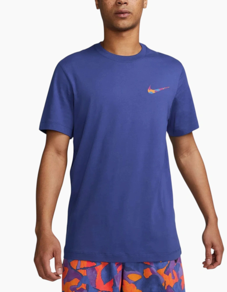 Mens T Shirts Club Swoosh HDY Print Short Sleeve Summer White Sportswear