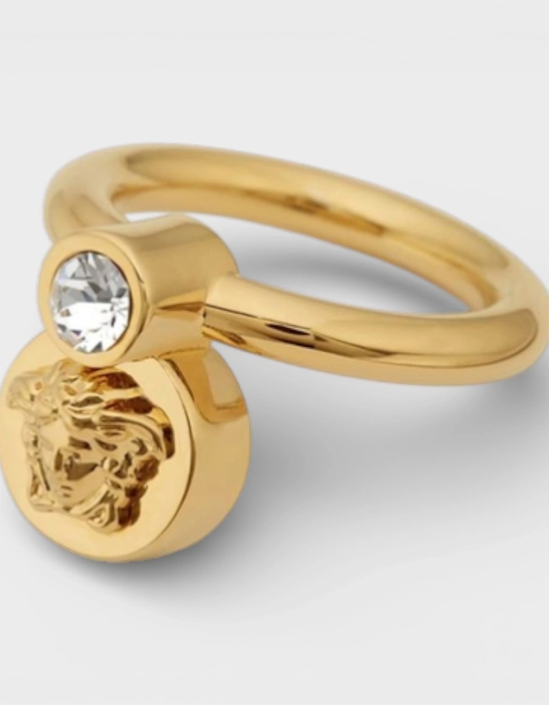 Medusa Head Ring Metal Strass, 2 of 1