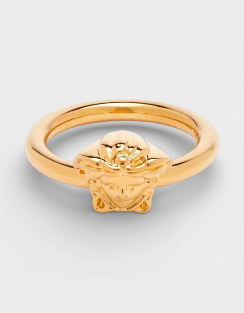 Medusa Head Ring Metal Gold Tone