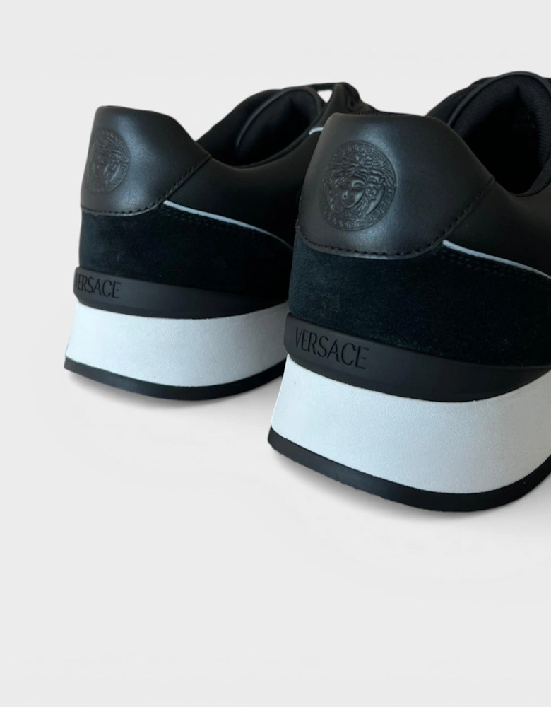 Leather Mix Sneakers Black