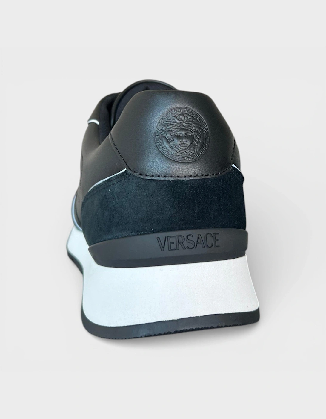 Leather Mix Sneakers Black