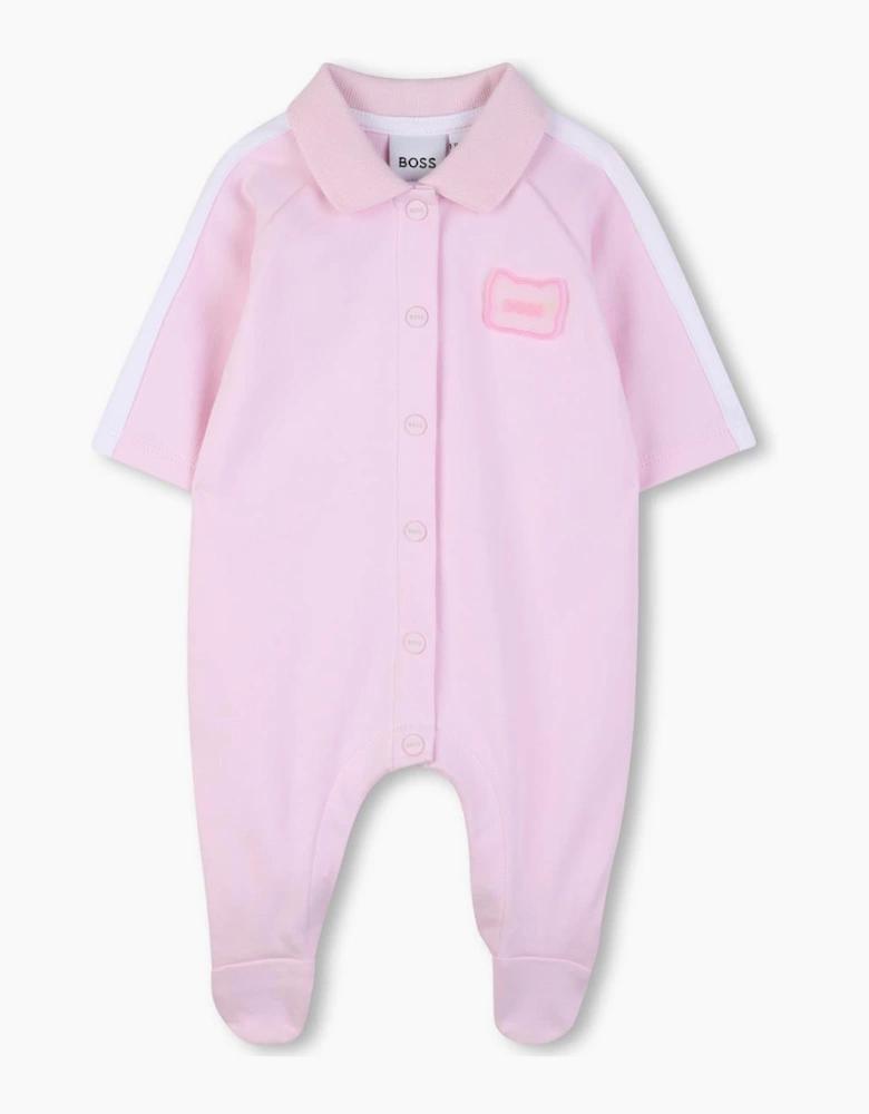 BOSS BABY GIRL PINK BABYGROW J53066
