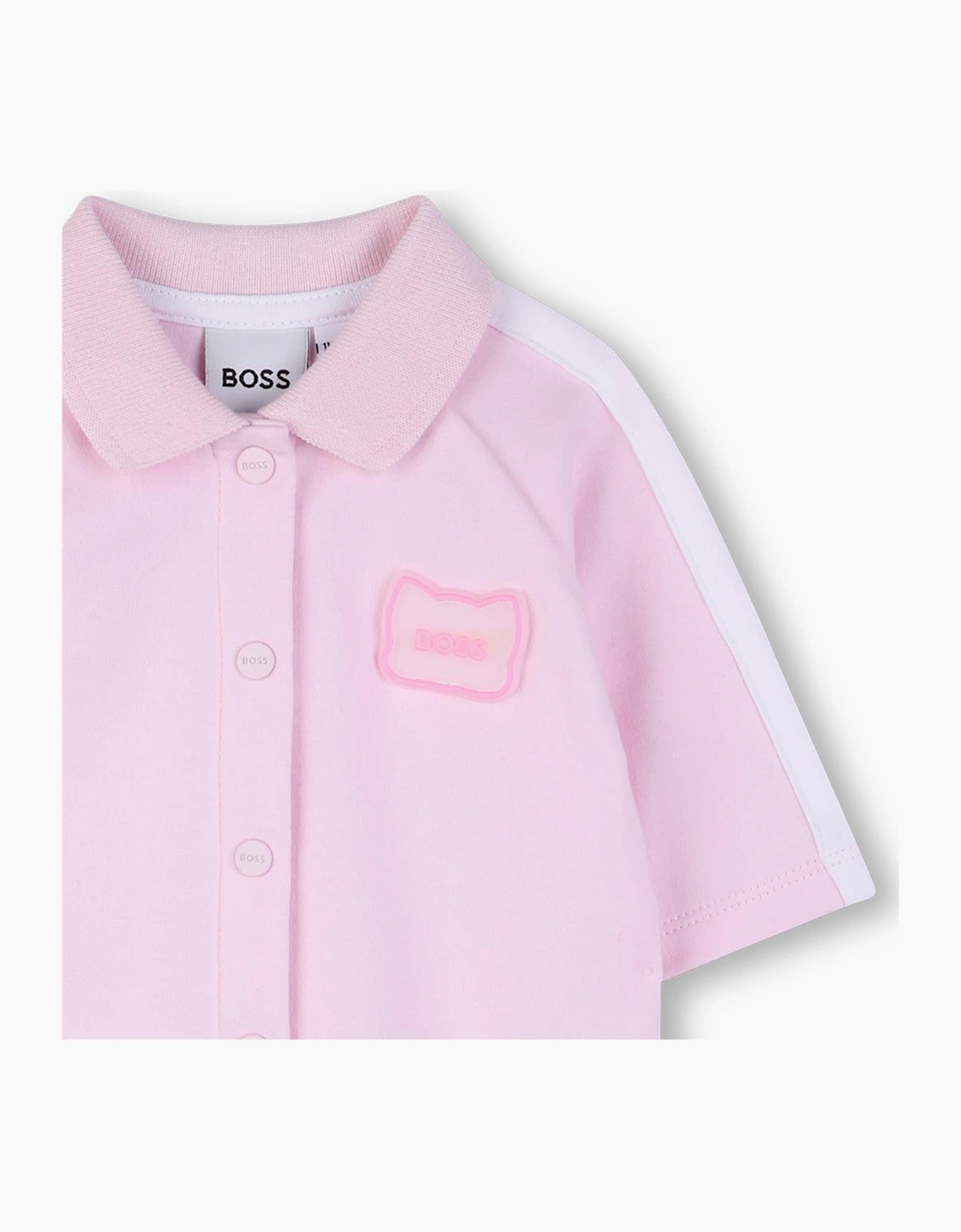 BOSS BABY GIRL PINK BABYGROW J53066