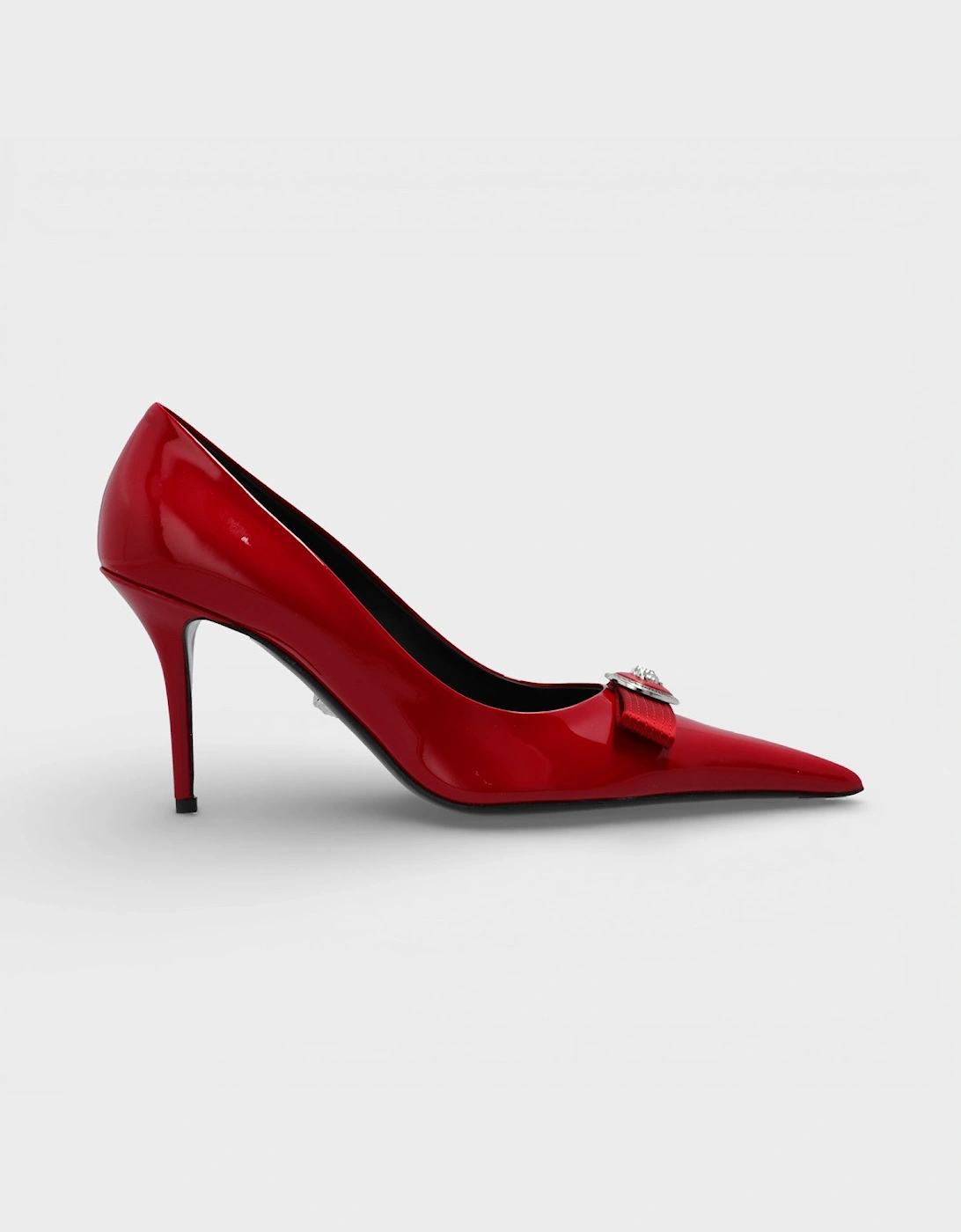 85mm Gianni Ribbon Pumps Lipstick Red, 6 of 5