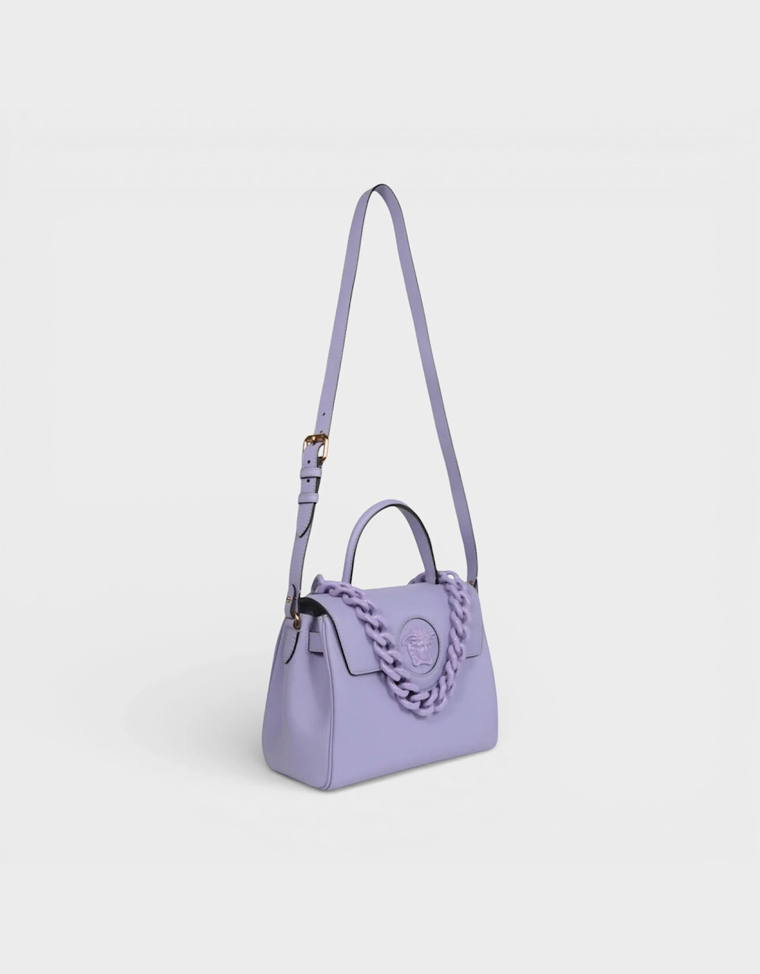 La Medusa Top Handle Shoulder Bag Lilac